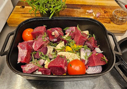 Langtidsstekt kjøtt i Bakepanna