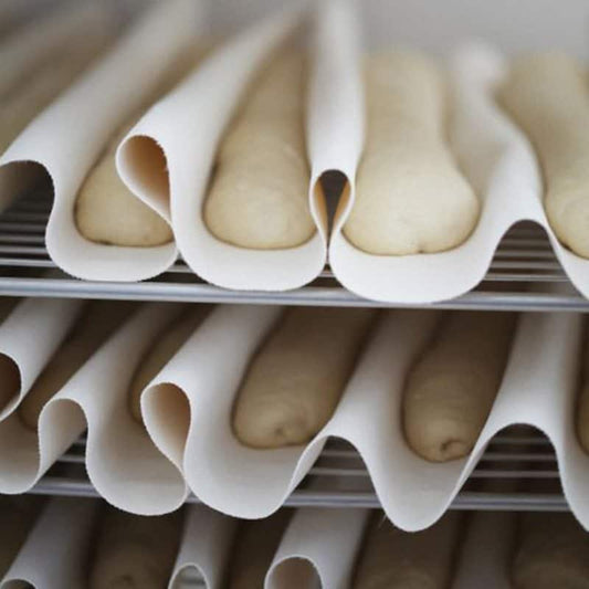 Bakepanna Heveklede i lin 90x66 cm