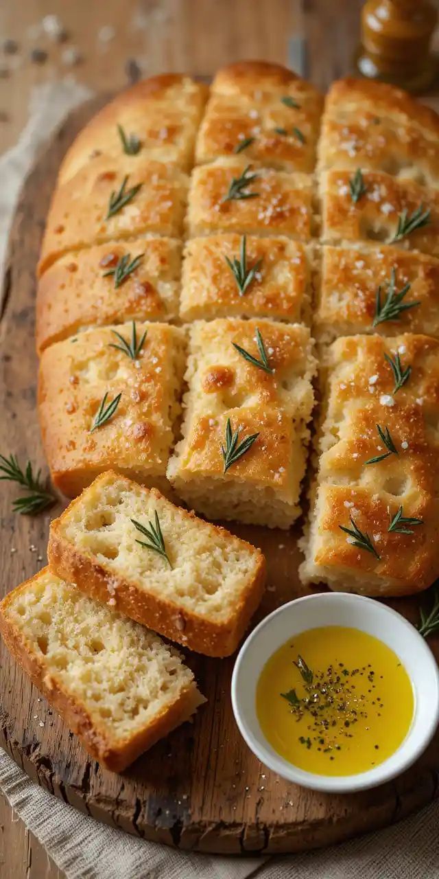 Focaccia med rosmarin