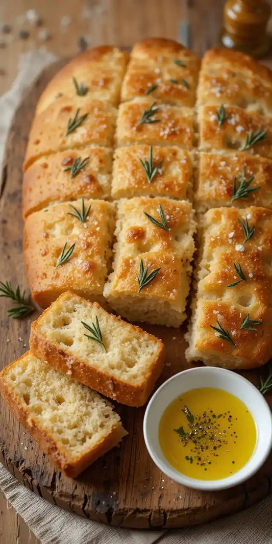 Focaccia med rosmarin