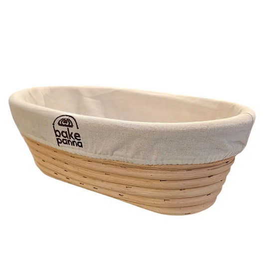 2 pk.  Bakepanna Hevekurv Banetton oval med lining 25 cm